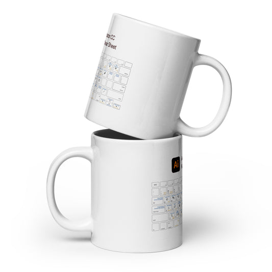 Illustrator Cheat Sheet mug (white)